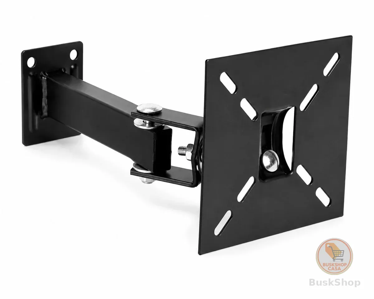 Suporte de TV Articulado de Parede 10 a 55 Polegadas Universal Inclinável Giratório 4 Movimentos para LED LCD OLED Smart TV 4K Plasma Suporta até 40kg com Kit de Instalação