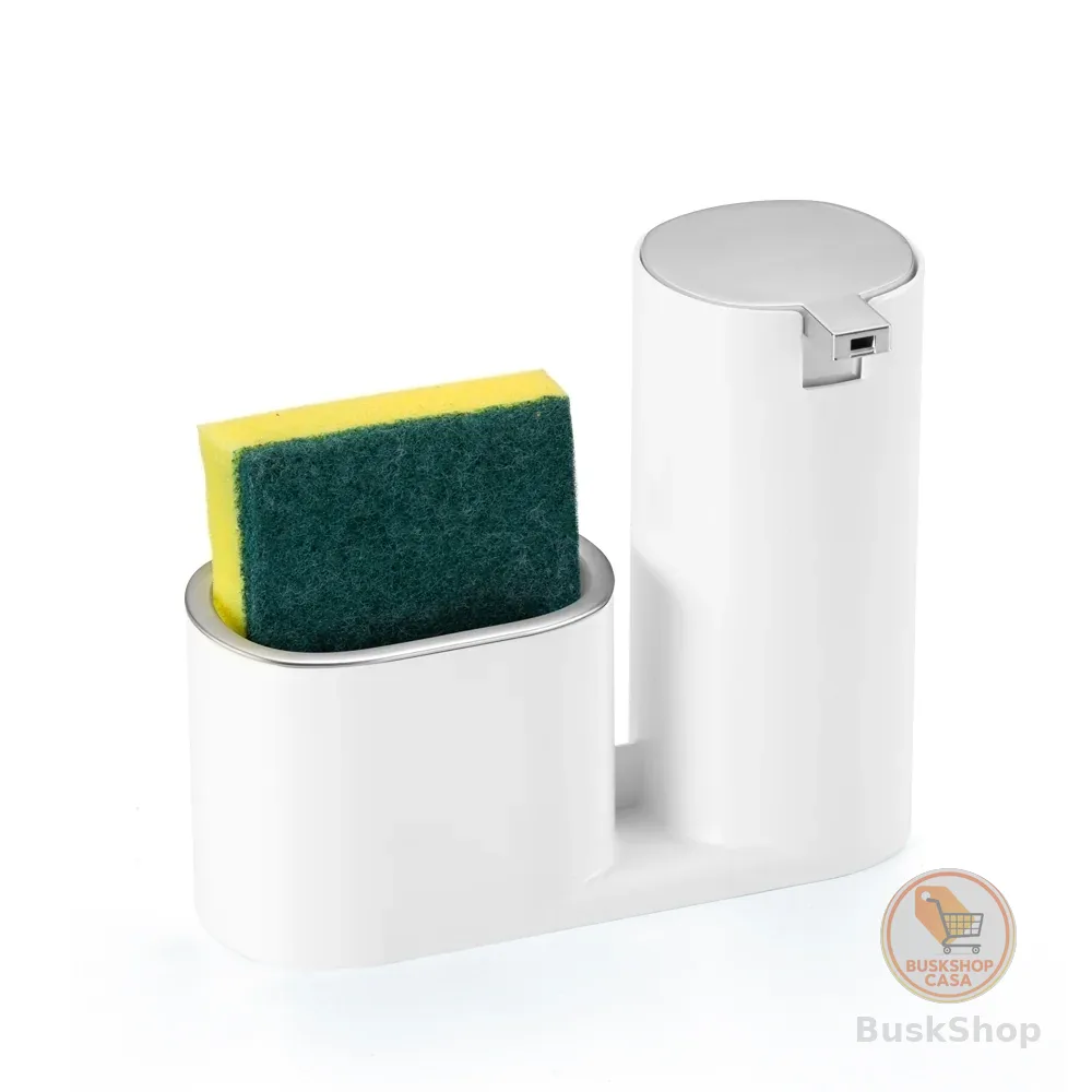 Dispenser Porta Detergente e Bucha Luxo Cozinha