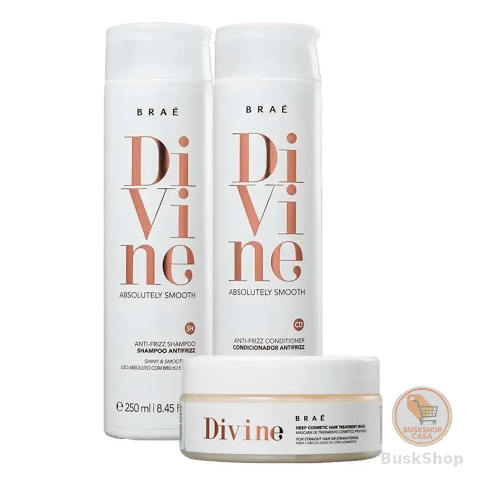Braé Kit Divine Shampoo + Condicionador + Máscara