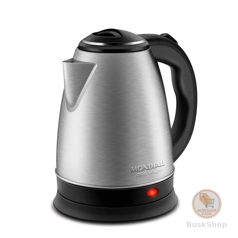 Chaleira elétrica 2 litros 1.200 watts Premium Inox - CE-06 - Mondial