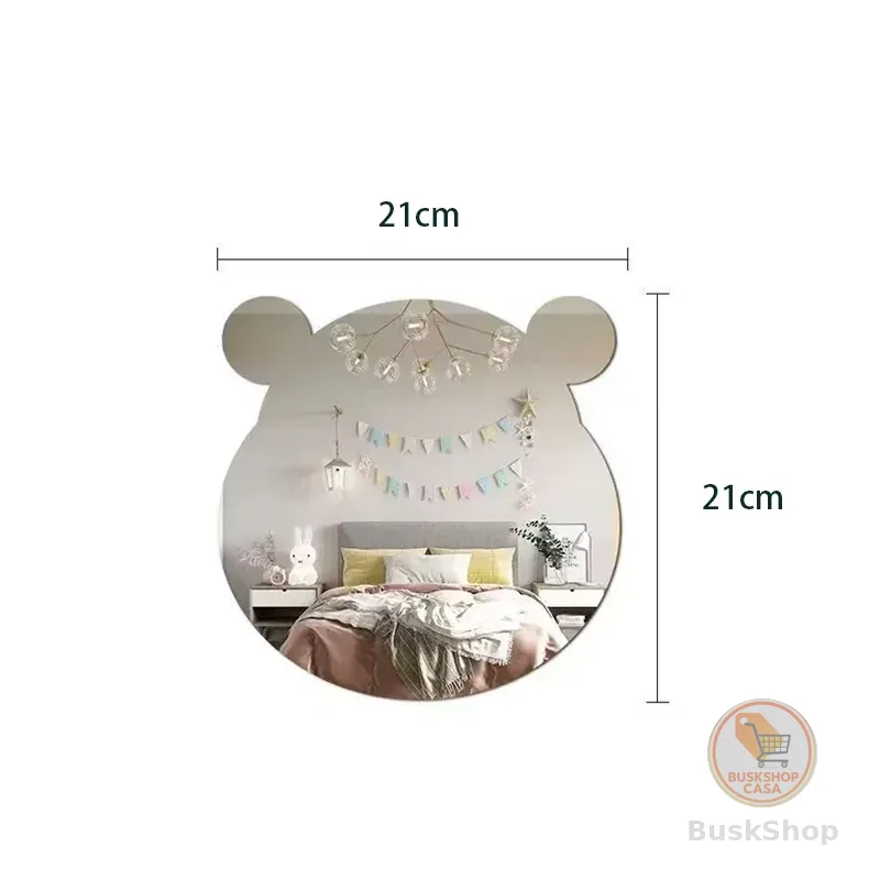 Espelho Adesivo Acrílico Sala Banheiro Decorativo