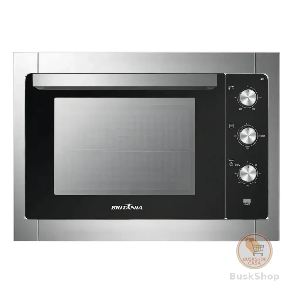 Forno Elétrico De Embutir Bfe47p 47l Britânia Cor Preto 220v Aço Inox