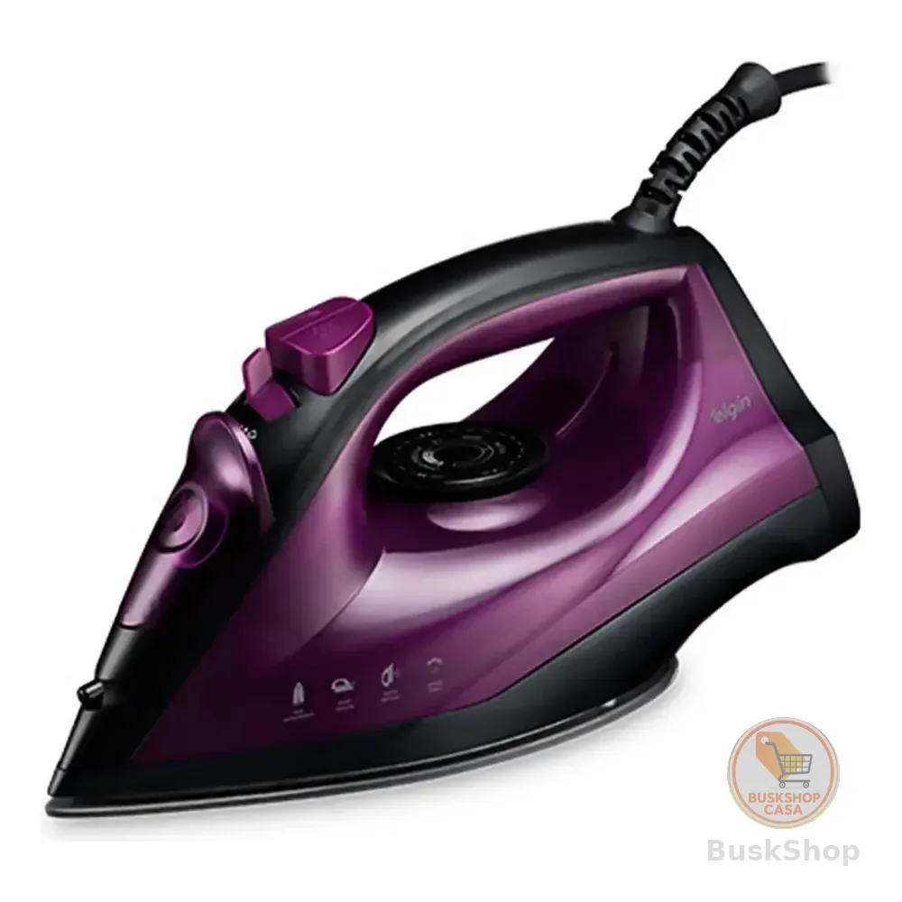 Ferro De Passar Easy Pass - Vapor Spray Proteção Contra Superaquecimento 1.700w Roxo E Preto 220v