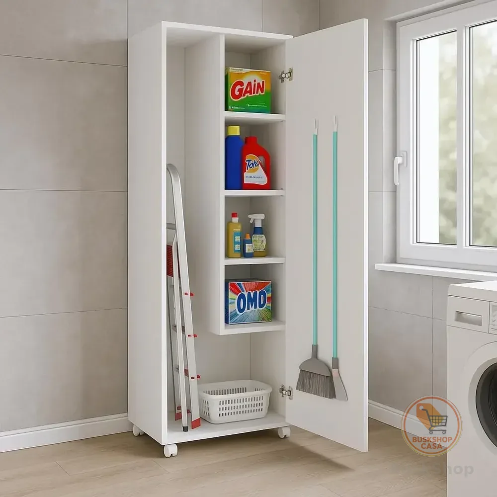 Armário Dispensa Produtos De Limpeza Branco