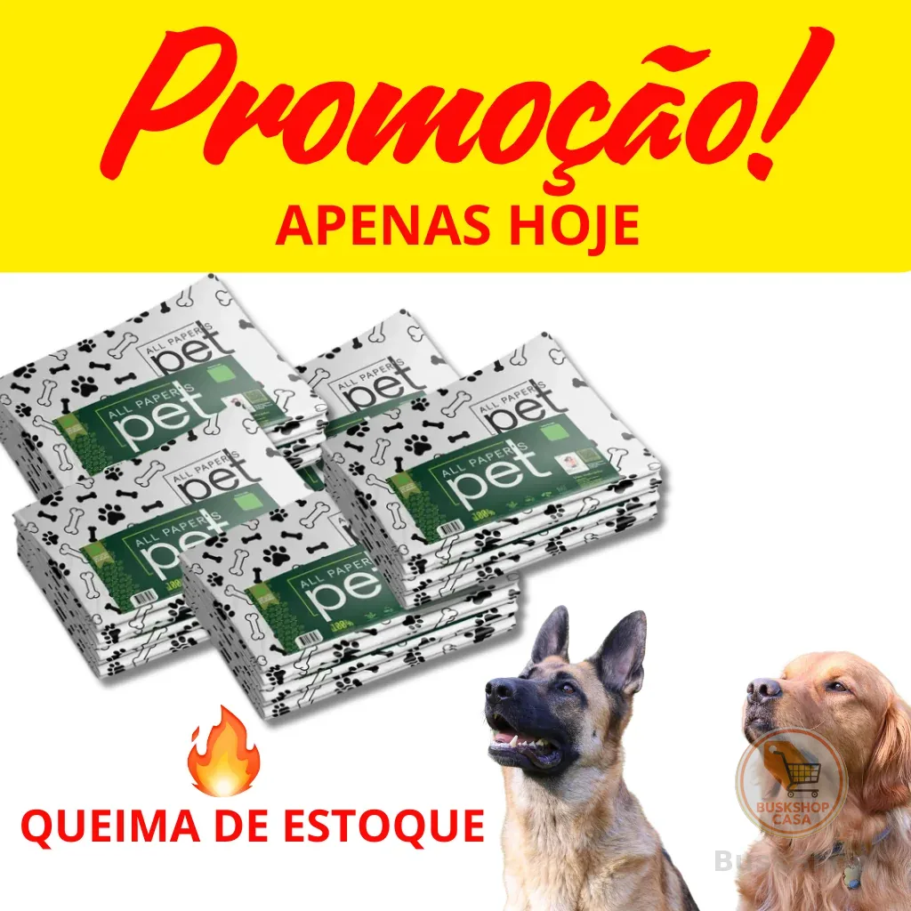 Jornal tapete Higiênico Grande 300 folhas Biodegradável para Pet Descartável Ótimo Custo X Benefício