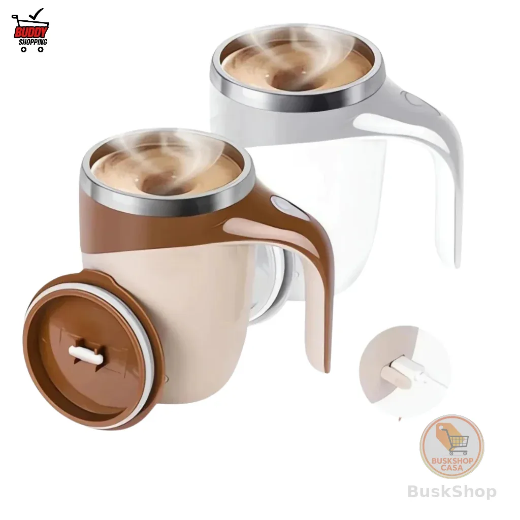 Caneca Misturadora Automática Elétrica USB Bateria Recarregável Mixer Café 380ml