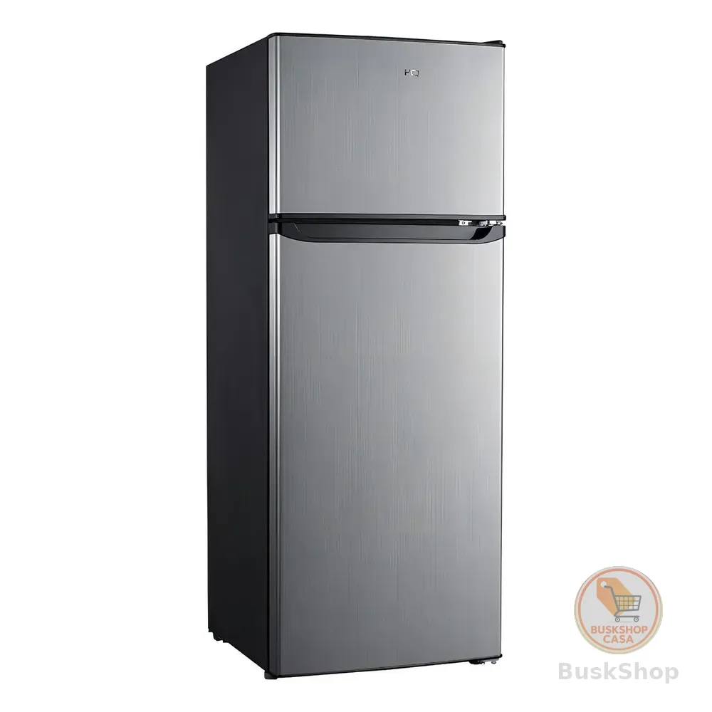 Geladeira Refrigerador Hq Defrost 230l Inox Hq-230rdf Preto/inox 127v