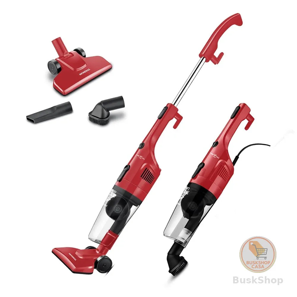 MONDIAL Aspirador de Pó Turbo Cycle, Vermelho/Preto, 1100W, 220V - AP-36