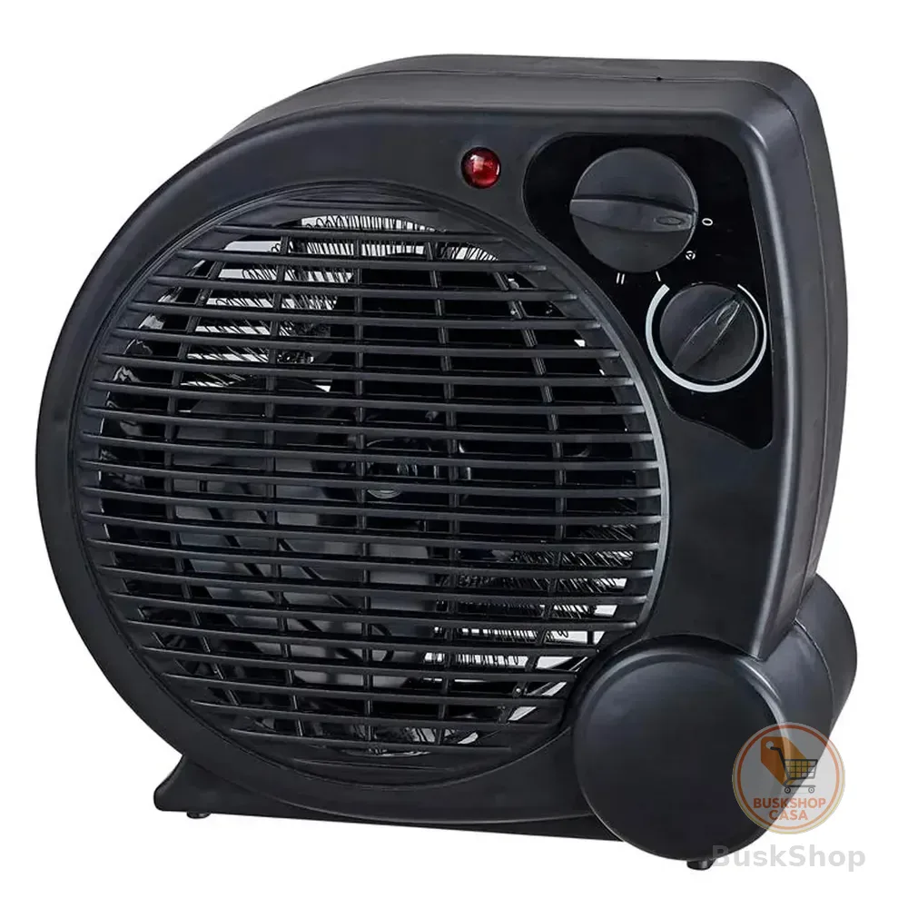 Aquecedor Elétrico 110v Portátil A Ar Ventilador Quente Preto Aq04 - Mimo Style 127v