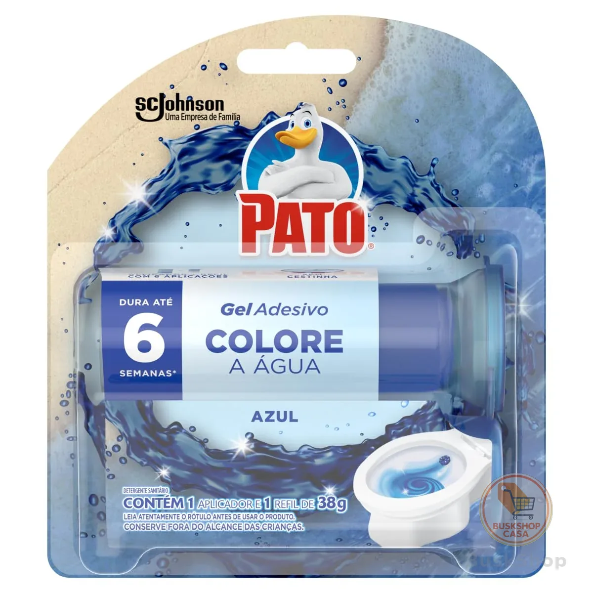 Pato Detergente Sanitário Gel Adesivo co