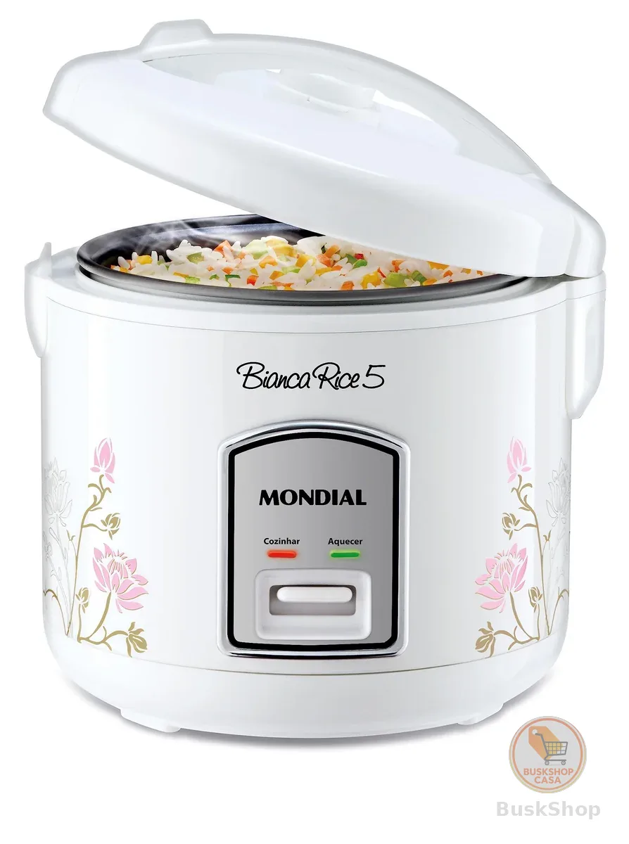 MONDIAL Panela De Arroz Bianca Rice 5, Branco, 400W, 110V - NPE-05-5X