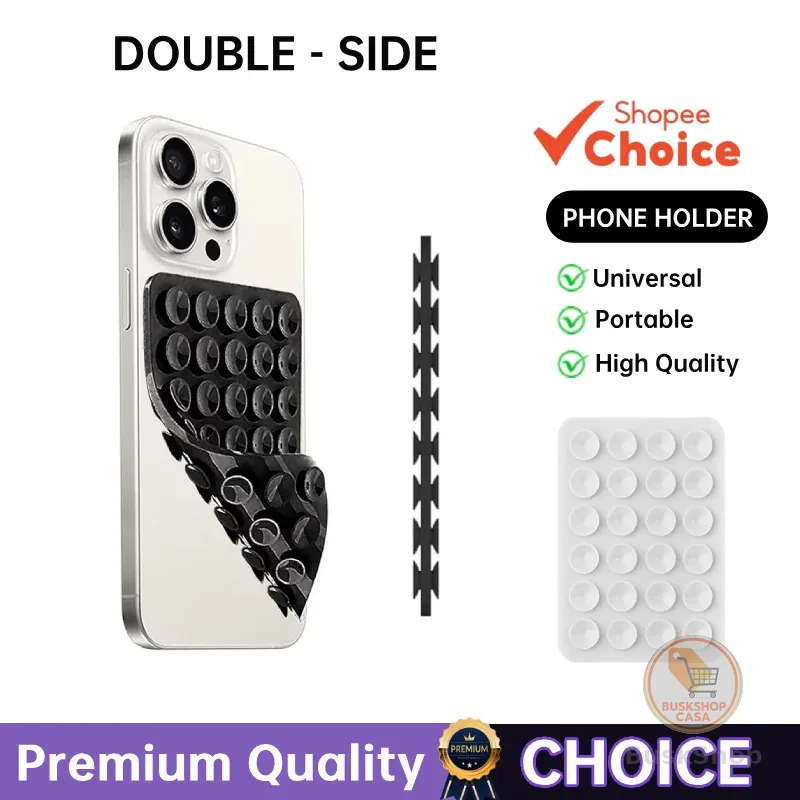 Ventosa De Silicone Dupla Face Suporte De Telefone Capa Adesivo Para selfies Streaming De Vídeo
