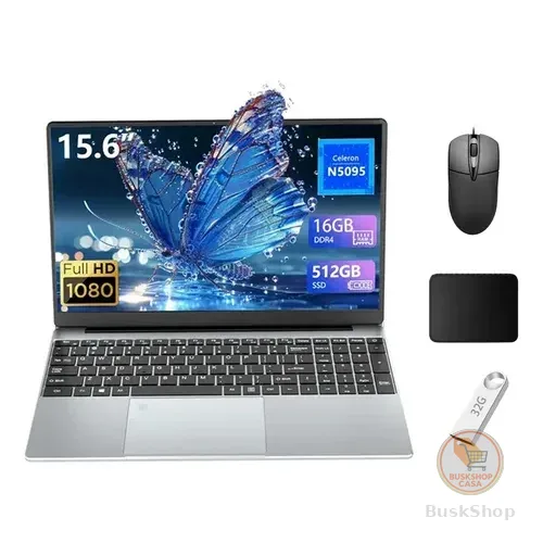Notebook Gamer 15,6 Polegadas Intel N5095 (2025) - 16GB RAM + 512GB SSD, Live Streaming, Leve e Rápido