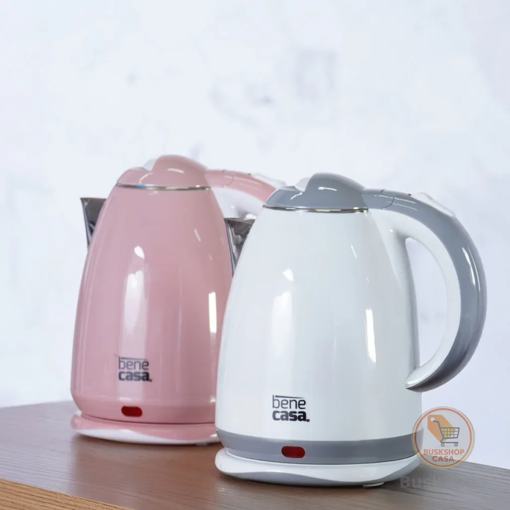 Chaleira Elétrica Bene Casa Colors 1,8L Aquece Super Rápido Rosa ou Branca