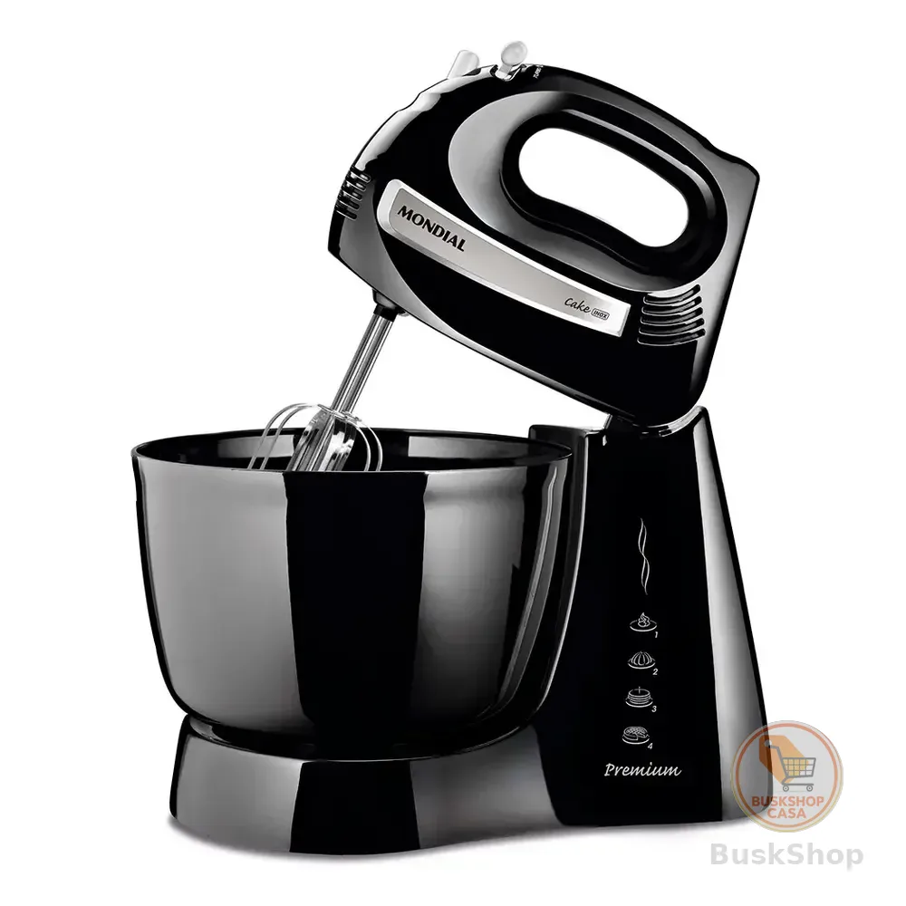 Batedeira Cake Premium, Mondial, 500w - B-50-b Preto 127v 60 Hz