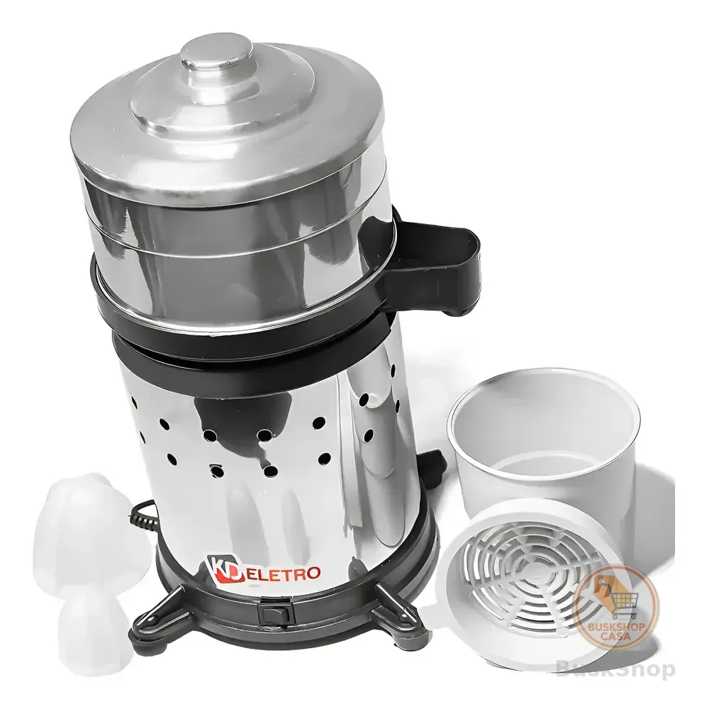 Espremedor Industrial Profissional Frutas Laranja Suco Inox Prateado 127/220v 50 Hz