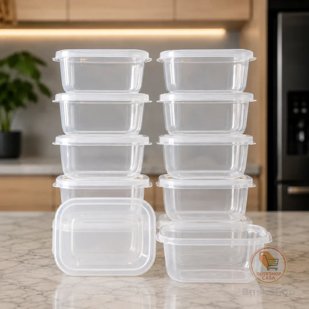 Kit 42 Pote Marmita Transparente - Potes 700ml - BPA FREE - Alimentos - Organizadores - Congelador
