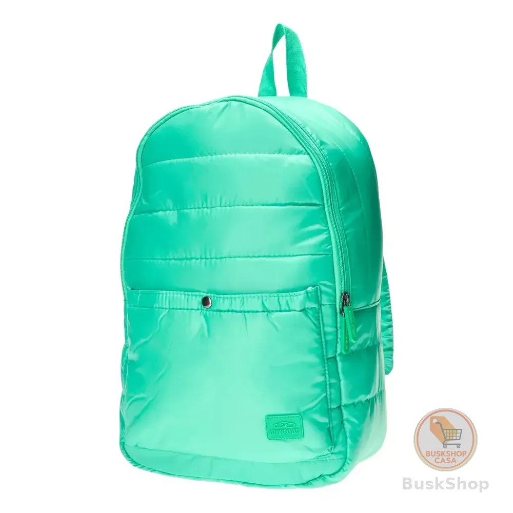 Mochila Masculina E Feminina Puff 20 L Olympikus Super Nova Cor Vapor Green Desenho Do Tecido Liso Não
