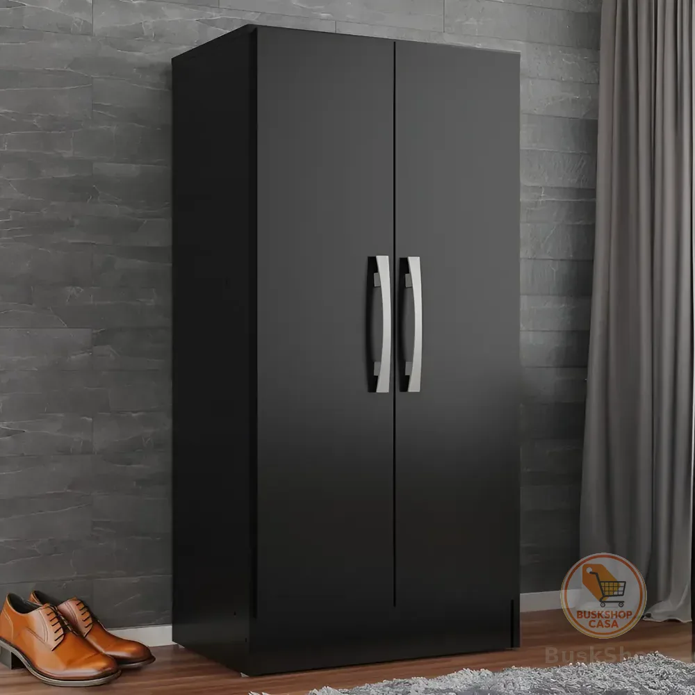 Armário Direto Sim Mu200 Preto 94cm X 46cm X 31cm 2 Portas