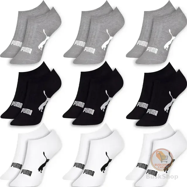 Kit 9 Pares Meias Puma Sapatilha Soquete Invisível Original