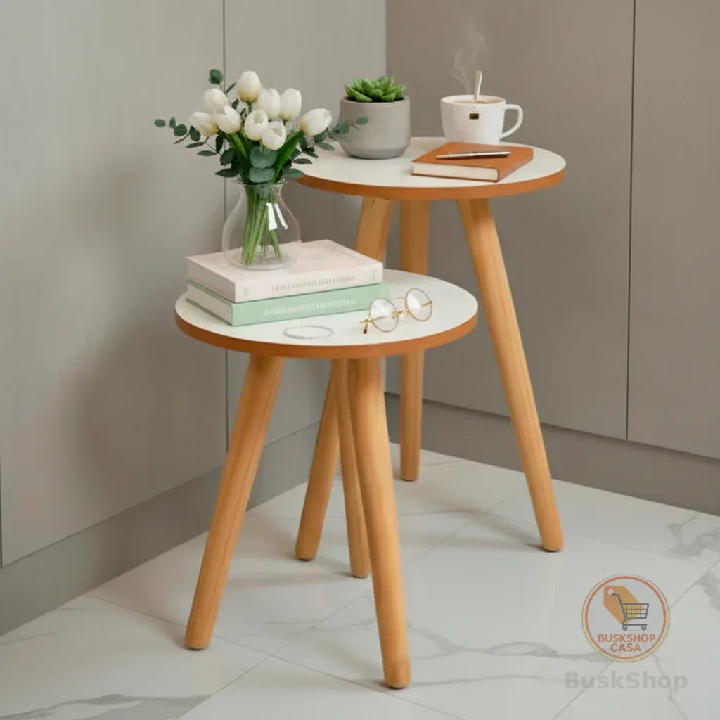 Mesa Pé Palito De Apoio E Lateral Sofa Mdf ou Mdp E Madeira