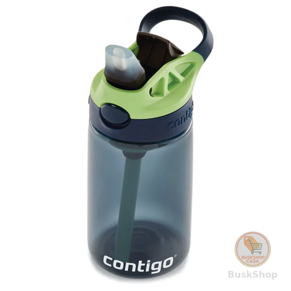 Garrafinha Infantil Tritan Verde e Azul Marinho 414ml Contigo