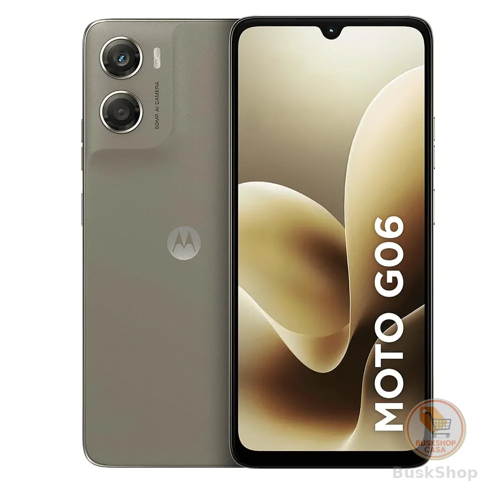 Smartphone Motorola Moto g06-256GB 12GB (4GB RAM + 8GB Ram Boost) e Camera 50MP com AI Bateria de 5200 mAh Tela 6.9" - Bege