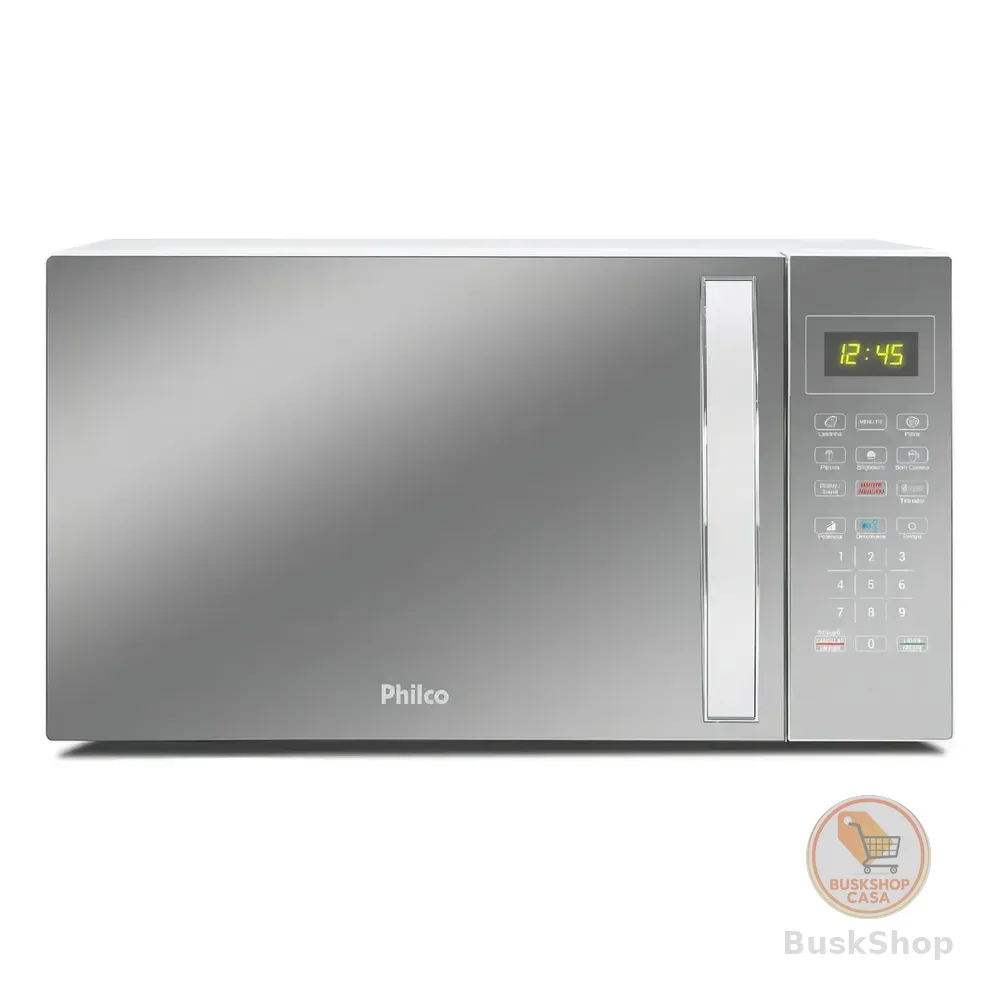 Micro-ondas 33l Philco Espelhado/branco 1400w 220v Pmo38e