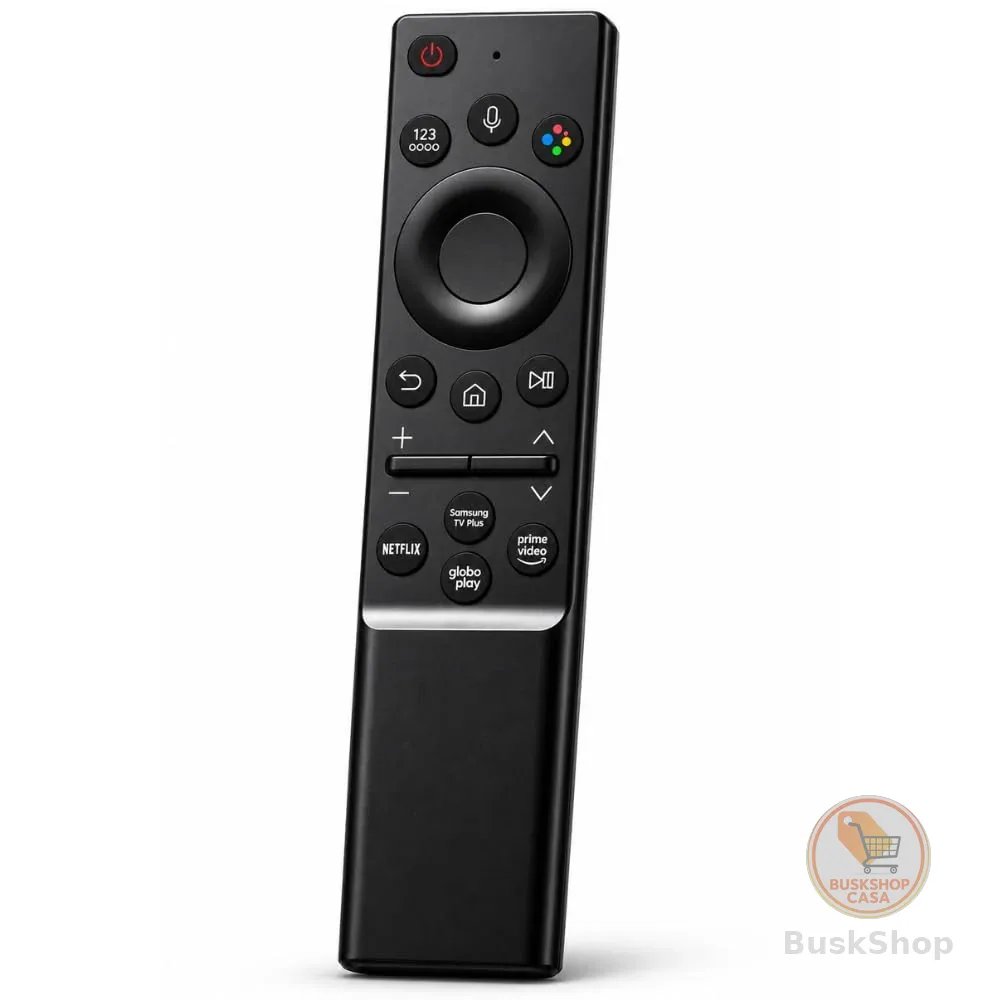 Controle Remoto Premium Compatível com Samsung Smart TV 4K, Crystal, QLED, Neo QLED e OLED – Não Precisa Configurar – Atalhos para Netflix, Prime Video e Apps