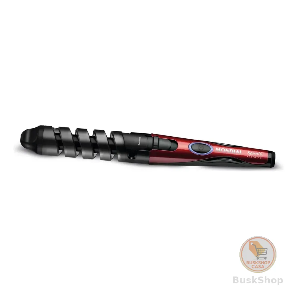 Modelador De Cachos Spiral Infinity, Mondial, 15w - Em-05 Preto/vermelho 127/220v