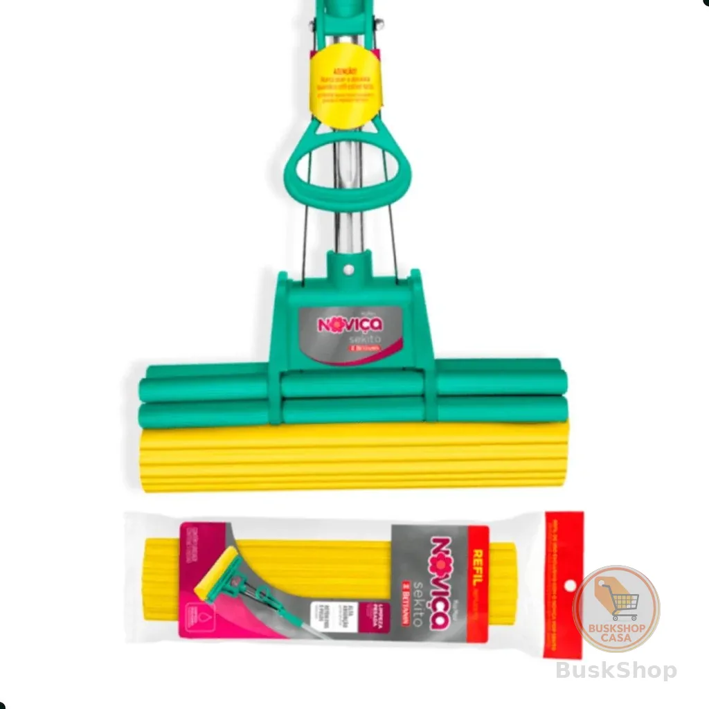 Kit Mop Sekito com Cabo e 1 Refil Extra Noviça Bettanin
