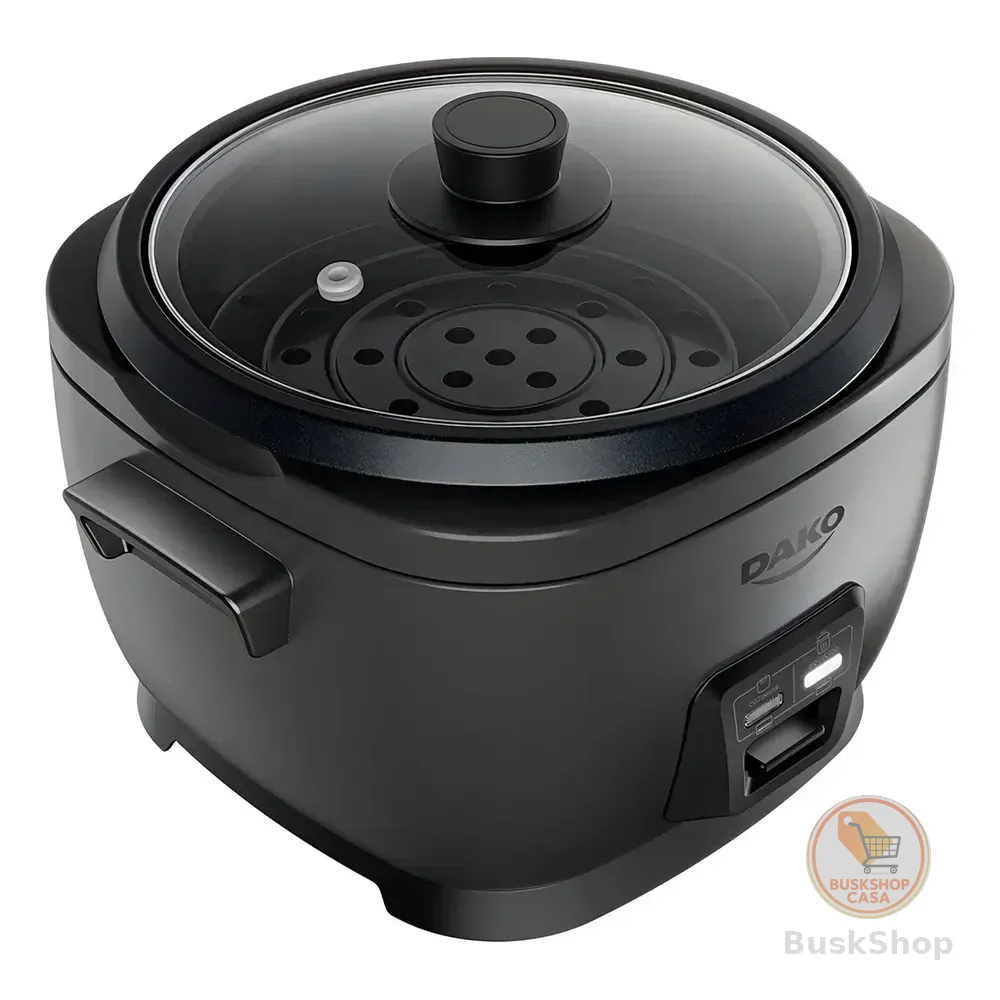 Panela De Arroz Elétrica Dako 700w Com 4 Litros 10 Xícaras Cinza Cinza-escuro 127v 60 Hz
