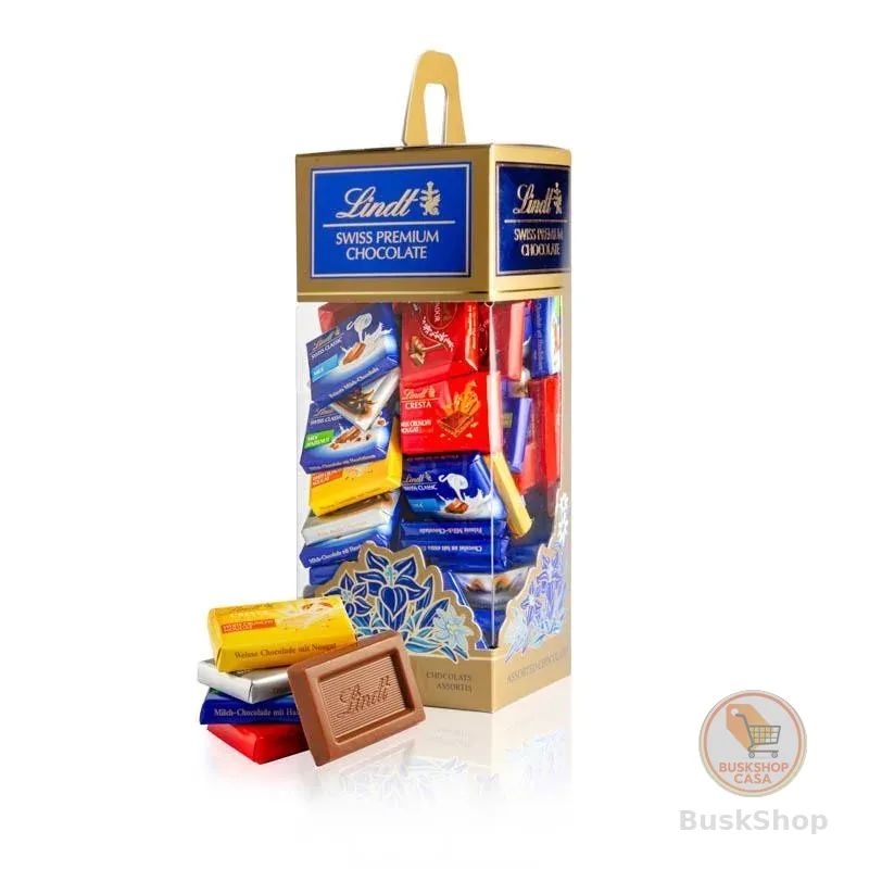Caixa de Chocolates Lindt Tubo Napolitains Sortidos 500G