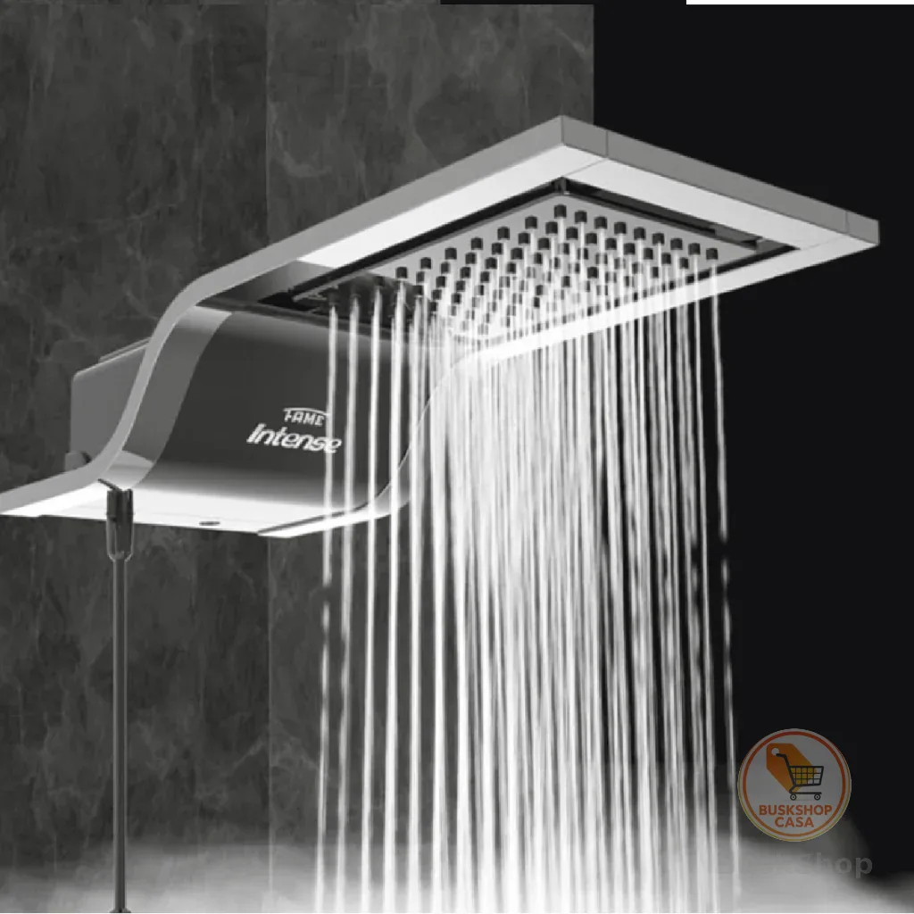 Ducha Chuveiro Eletrônico Intense Fame 220 7800w Preto Black Parede Elétrico