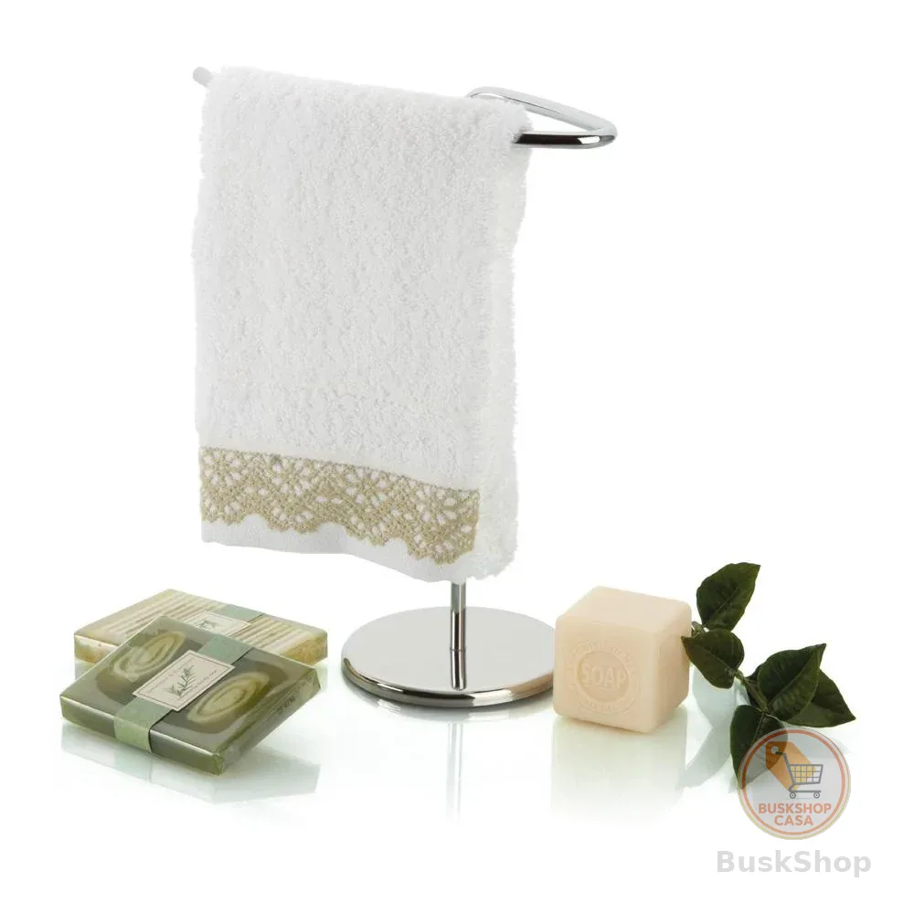Porta Toalha Toalheiro Banheiro Bancada Acquaset Aço Inox Pia Lavabo Organizador