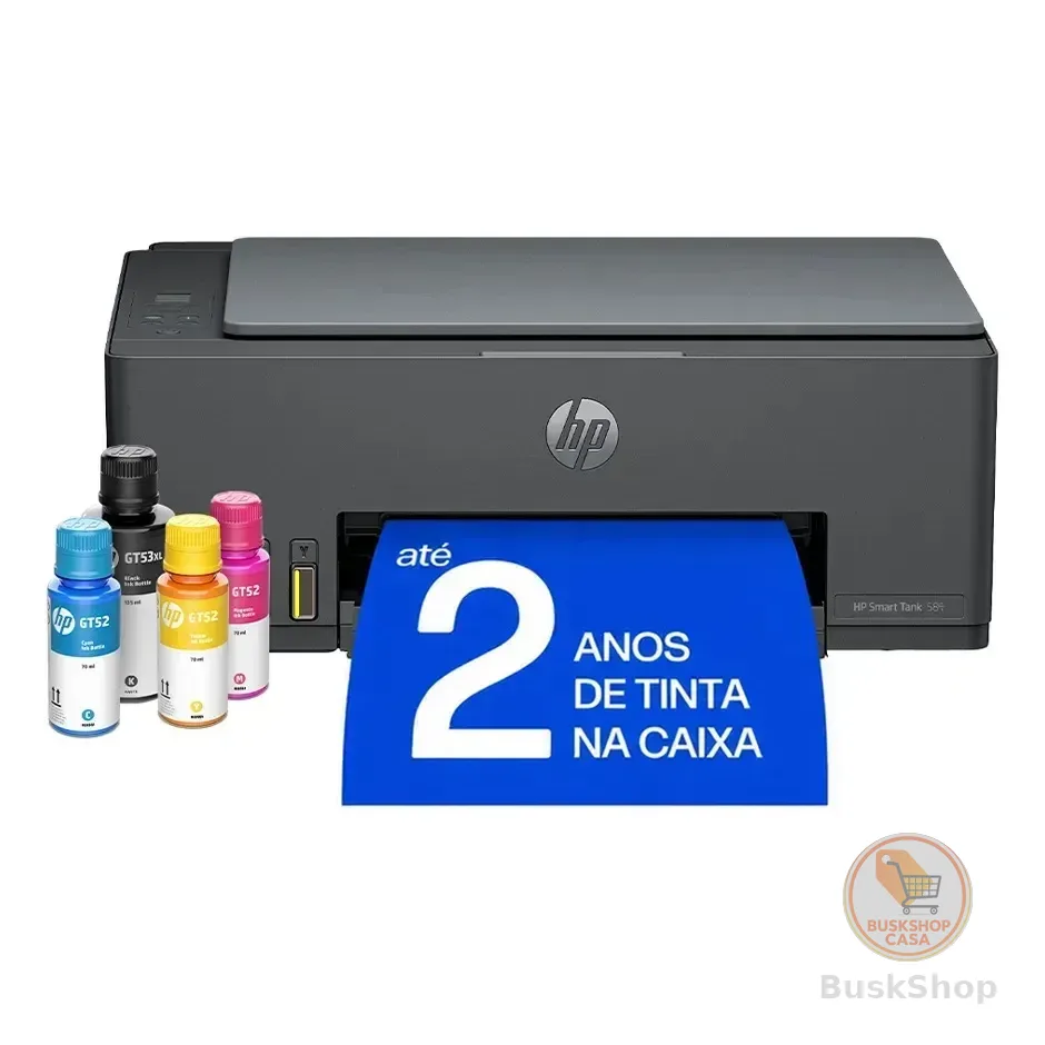 Impressora Multifuncional Hp Smart Tank 584 - Preta Preto 127/220v