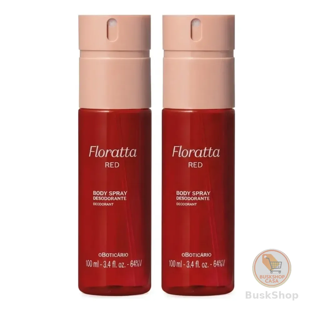 Combo Body Spray Desodorante Floratta Red 100ml (2 Itens)