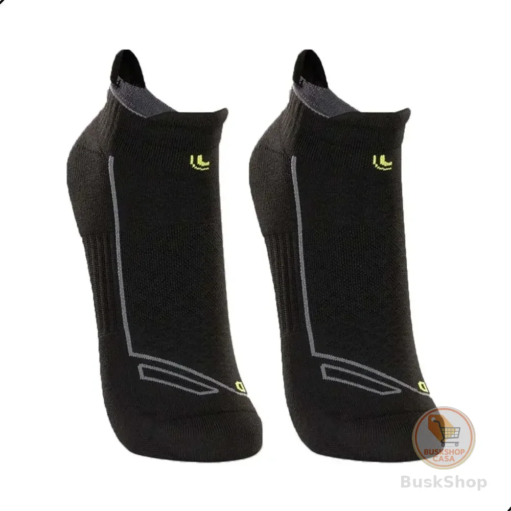 Kit 2 Pares Meia Lupo Dry Soquete Curto Anti Bolhas Corrida Preto M (37-40)