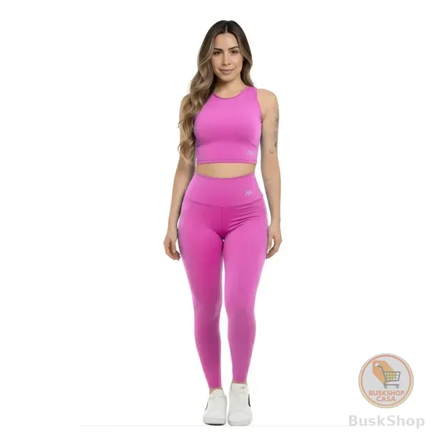 Conjunto Suplex Blackout Zero Transparência Legging E Croppe