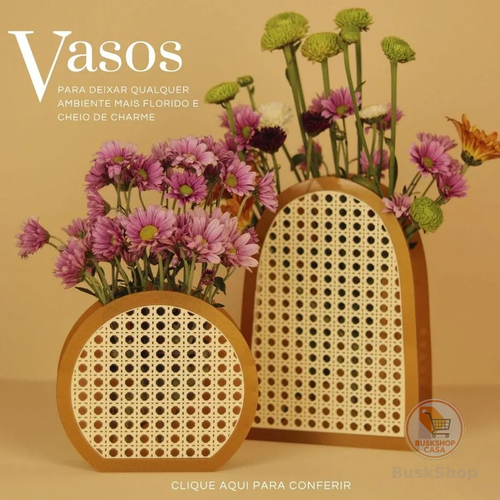 Vasos Decorativos Para Flores Naturais e Artificiais Minimalista em Acrílico – Artesanal & Exclusivo