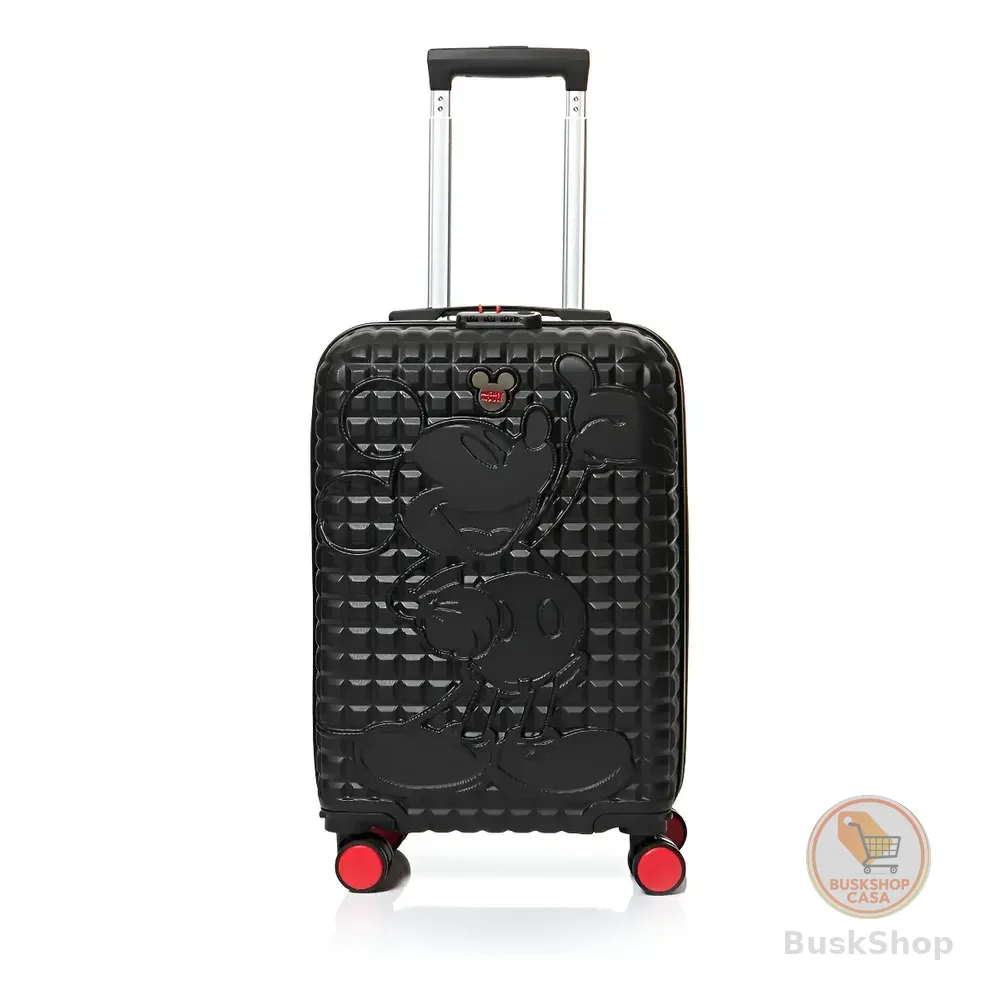 Mala De Bordo Viagem Pequena Preto Mickey Luxcel Mickey Mouse