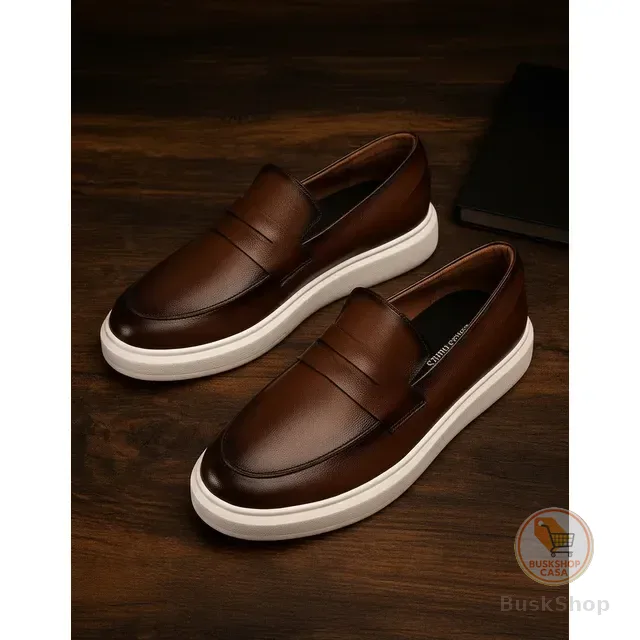 Sapato Masculino Mocassim Loafer Couro Casual Comfort Luxo