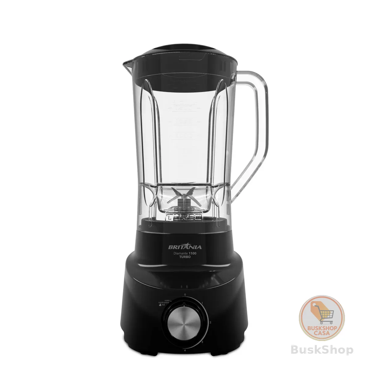 Liquidificador Britânia 2,6L 4 Velocidades Diamante 1100 PR 220V