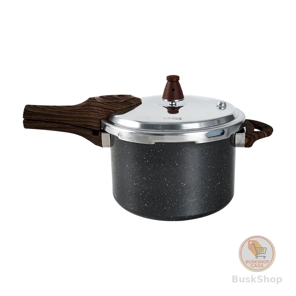 Panela de Pressão Brinox 6,8L Ceramic Life Pressure Revestimento Cerâmico Com Indução Granito
