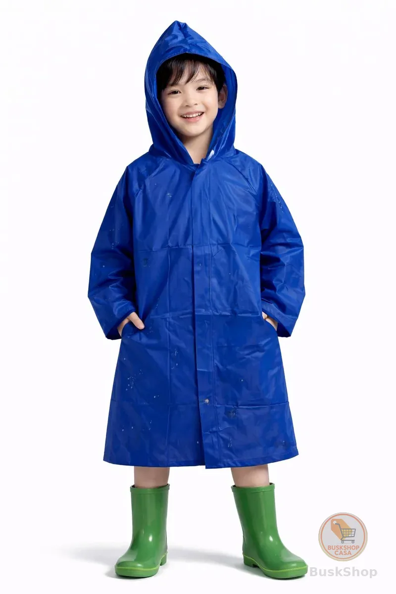 Capa de Chuva Impermeável com Capuz Leve e Confortável, Proteção Contra Chuva para Uso Diário, Ideal para Escola, Passeios, Viagens e Atividades ao Ar Livre
