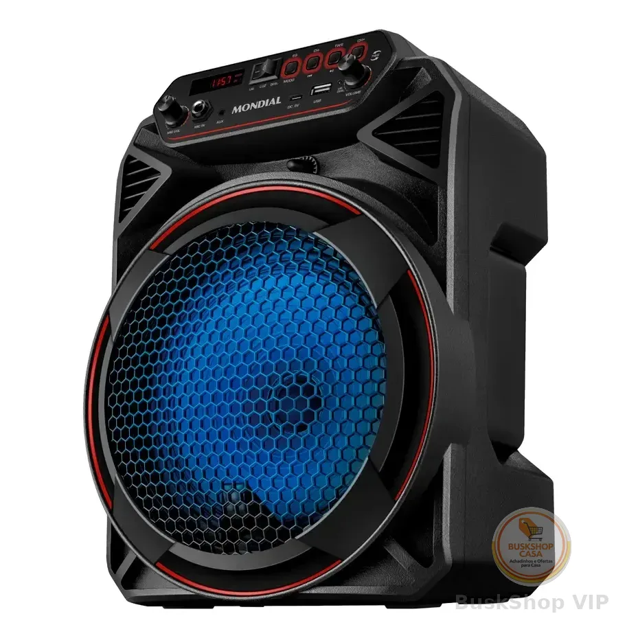 Caixa De Som Mondial Cm-150 Amplificada Connect Party Plus Cor Preto 127/220v