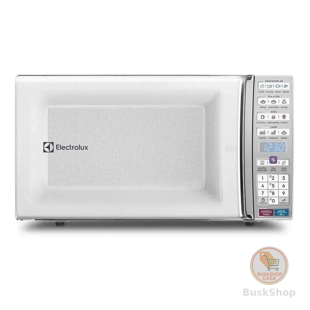 Micro-ondas Electrolux De Bancada Branco Com Função Tira Odor E Manter Aquecido 34l Meo44 127v