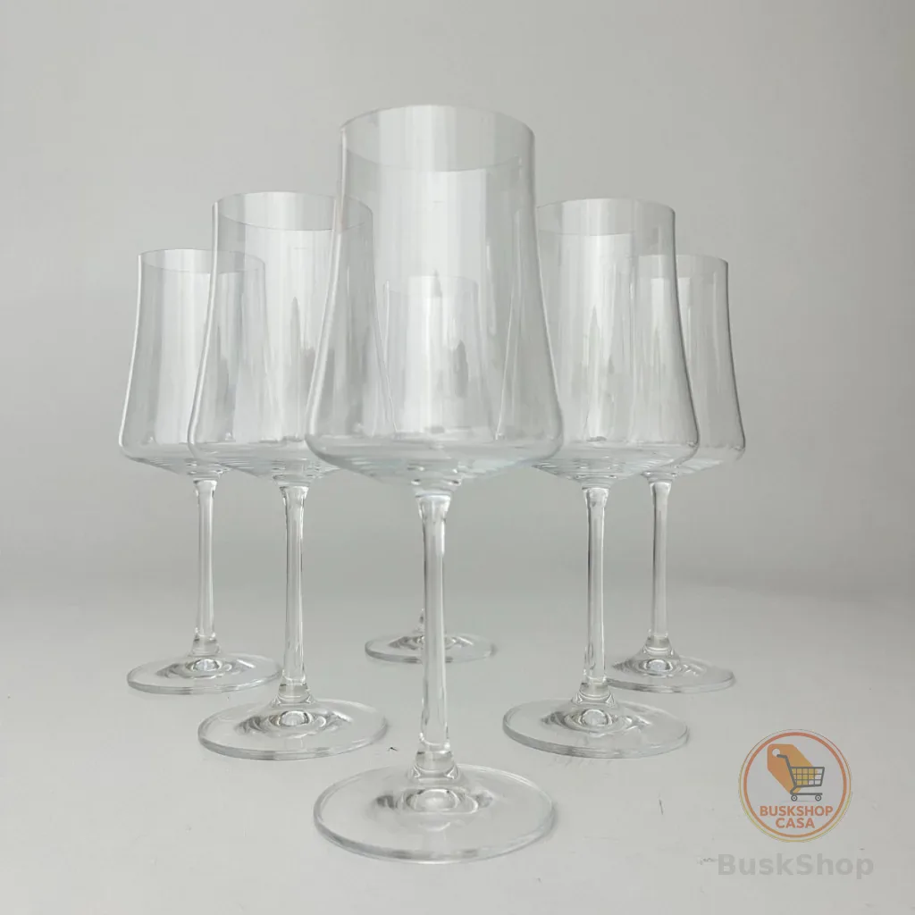 Jogo de 6 Taças para Vinho Tinto em Cristal 460ml