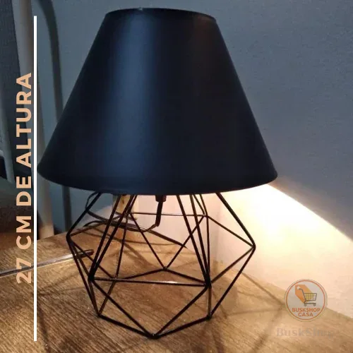 Abajur Pequeno luminária Com Aramado Retrô Ideal Para Quarto Diamante