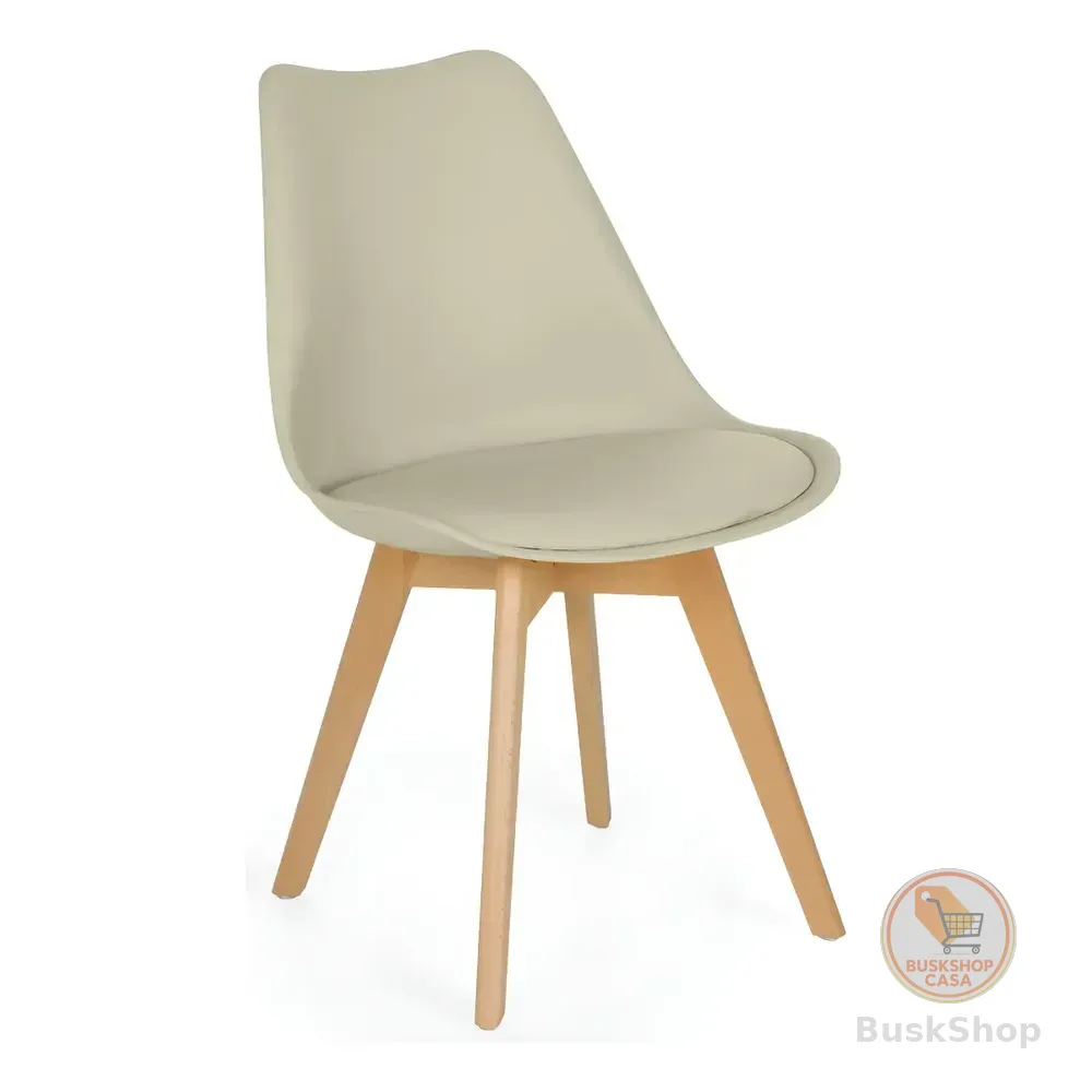 Cadeira Eames Wood Leda Design | Magazine Decor Cor Nude Natural